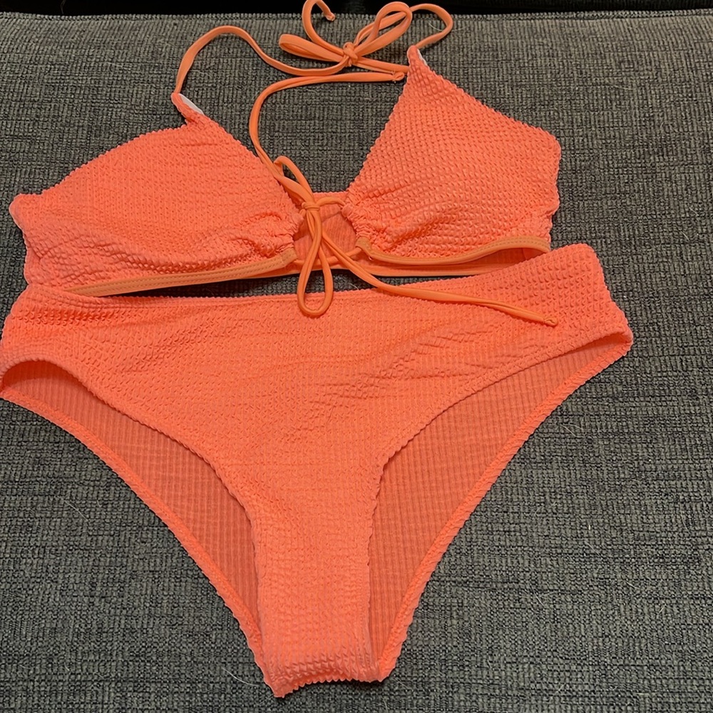 SHEIN orange swimsuit